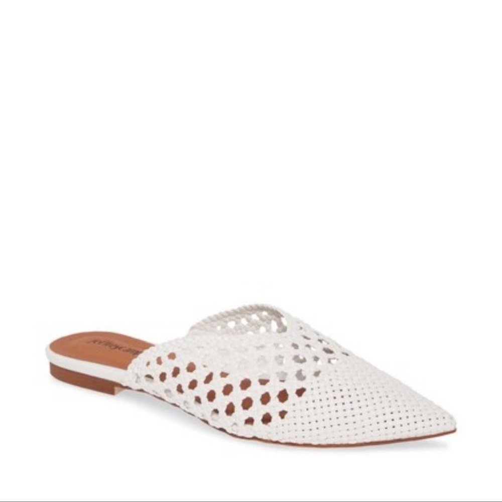 Jeffrey Campbell | Leno white mules size 8